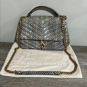 Rebecca Minkoff Snake Embossed  Crossbody